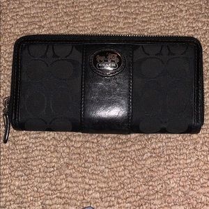Coach black wallet